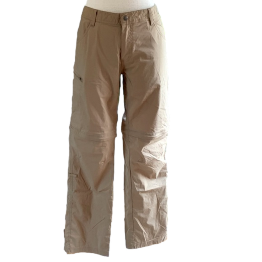 CQR khaki size 12L convertible hiking/camping pants